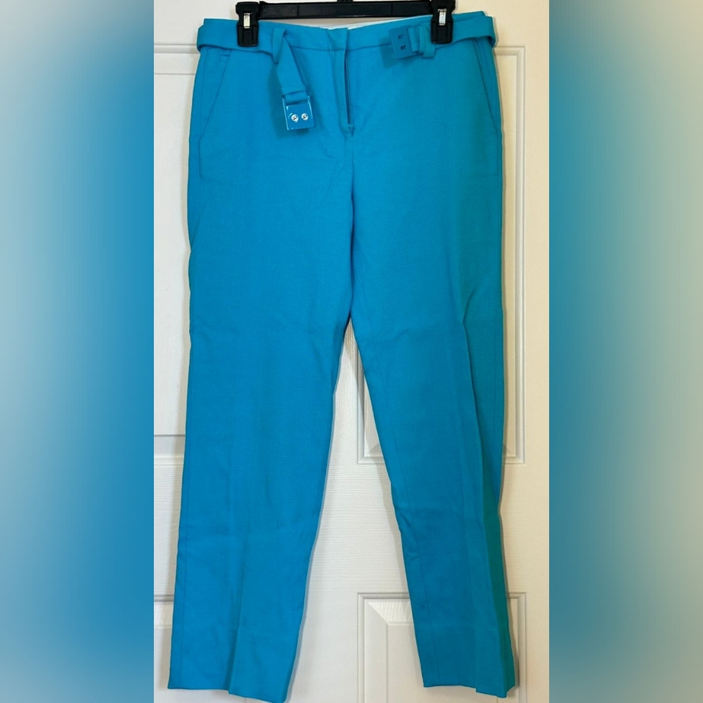 Diane Von Furstenberg Teal Blue Pants, Size 6